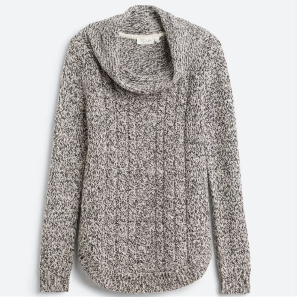 RD Style Harriette Cable Cowl Neck Sweater Size Large